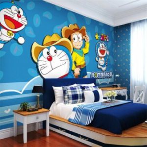 Desain Kamar Tidur Anak Perempuan Doraemon