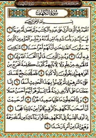keutamaan surat Al Kahfi ayat 1-10