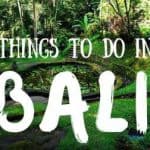 Fun things to do in Bali