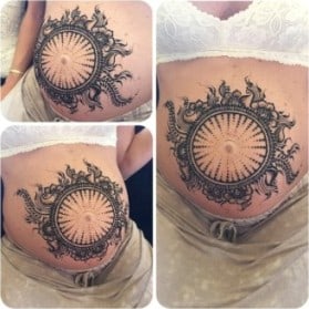 henna di perut ibu hamil
