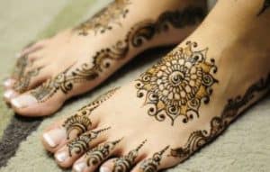 henna kaki simple dan mudah, henna kaki pengantin