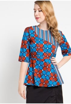 blouse batik kawung